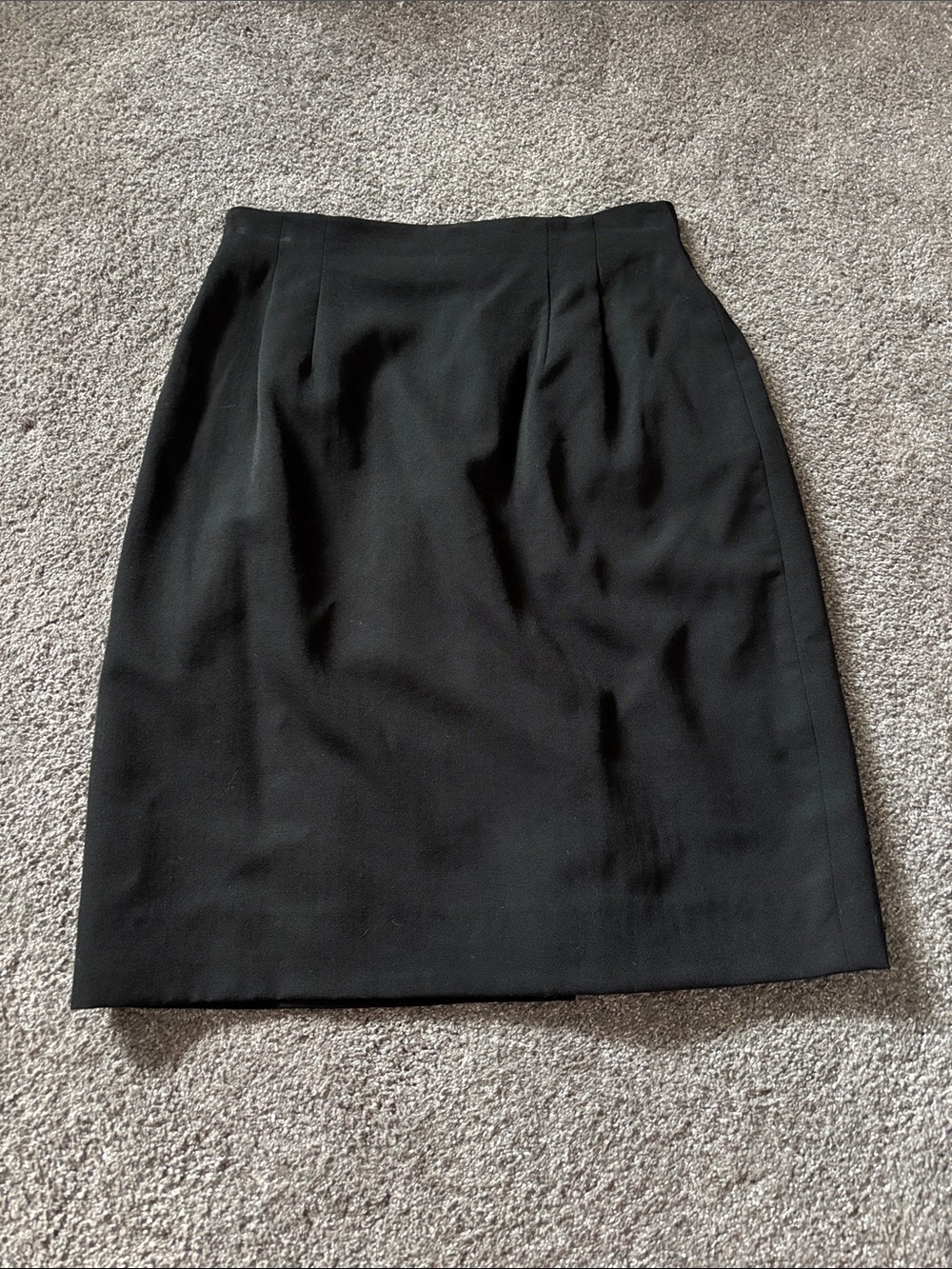 Vintage KGR 100% Wool Pencil Skirt - Women's Tailored Work Skirt